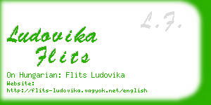 ludovika flits business card